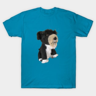 Black and White Dog Doll T-Shirt